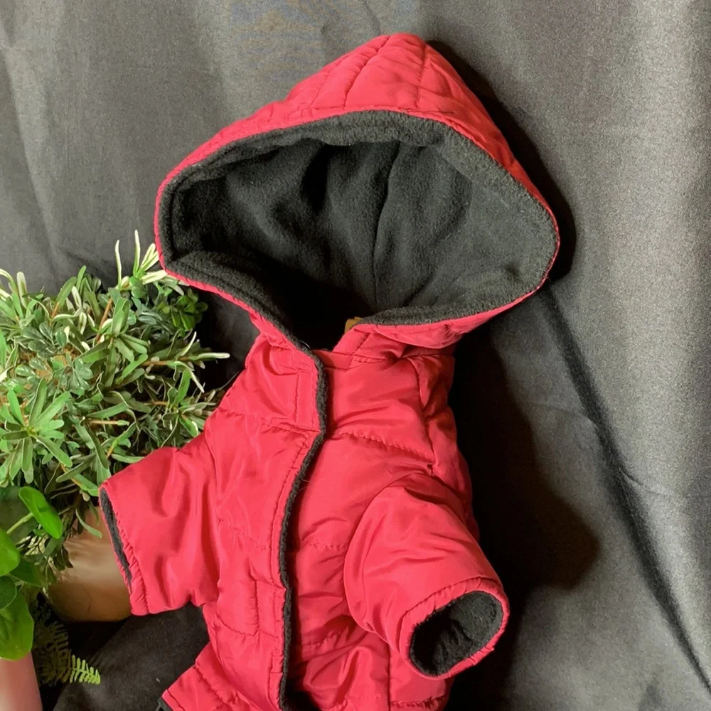 Companion Road Reflective Magenta / burgundy Doggie Snow Suit Size medium